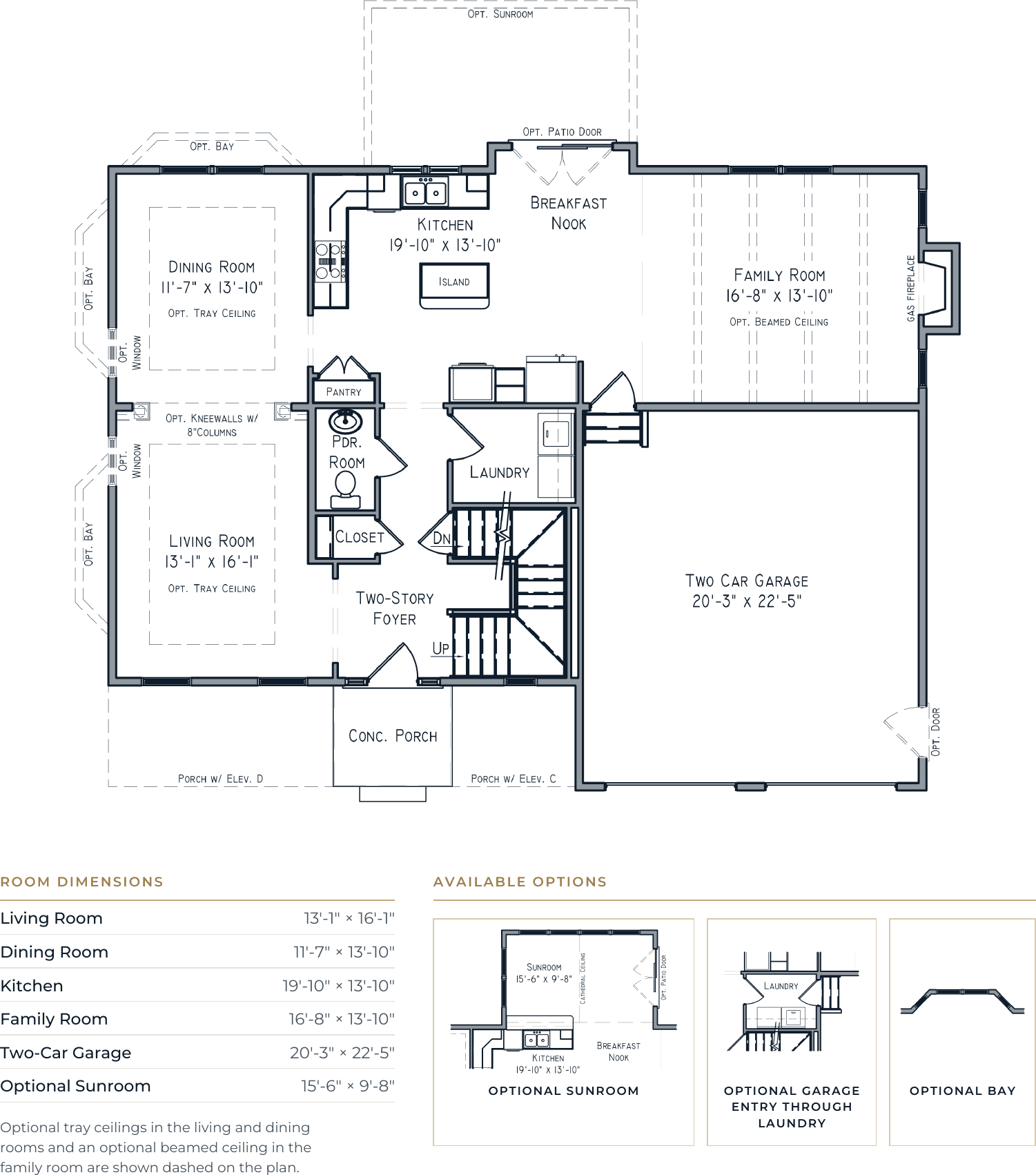 The Craftsman first floor drawing