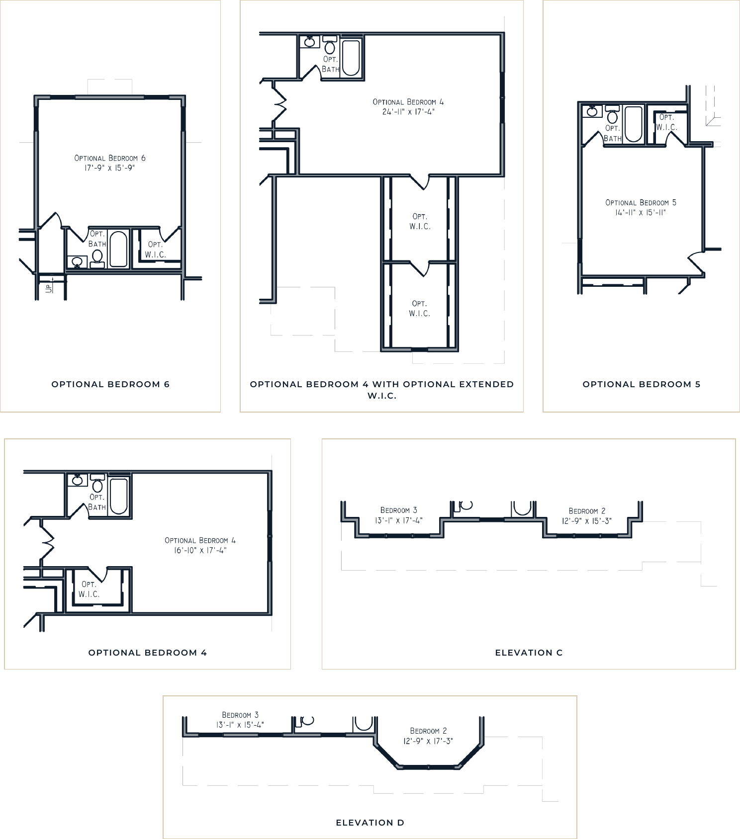 The Expressionist I second floor options drawing