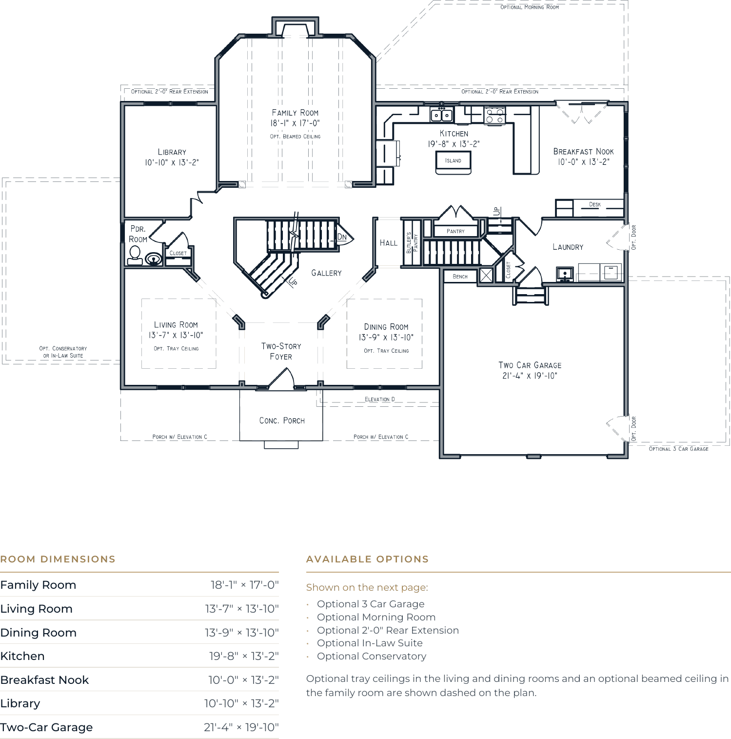 The Pioneer II first floor drawing