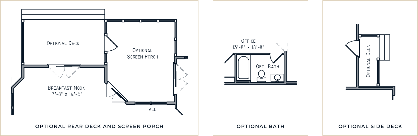 The Poet first floor options drawing
