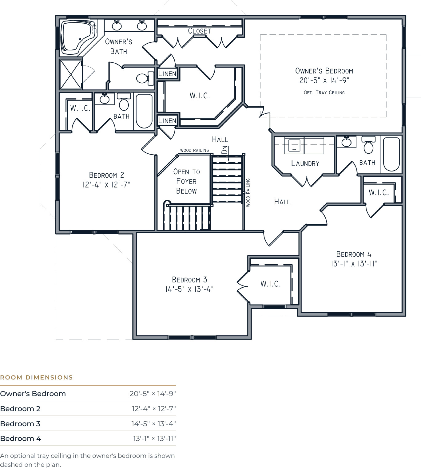 The Romantic second floor drawing
