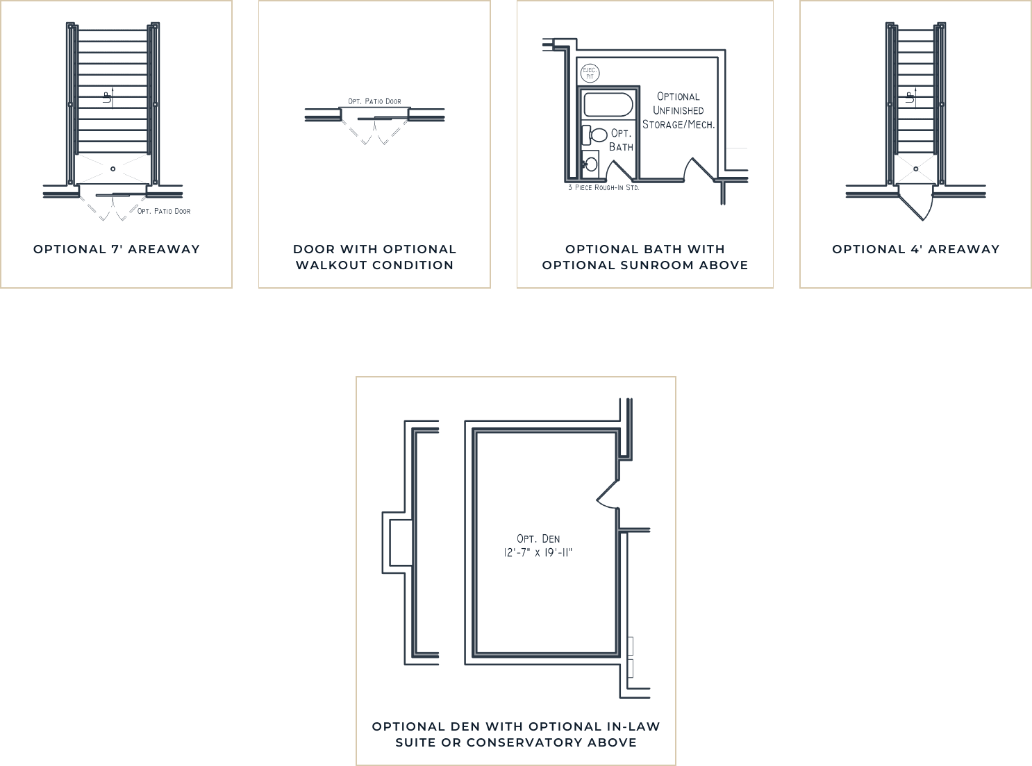 The Visionary basement options drawing